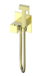 Гигиенический душ со смесителем Wonzon & Woghand WW-88829910-BG с термостатом брашированное золото